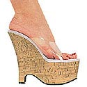 "Barbie-601" 6 1/2" Wedge Base Slip-On