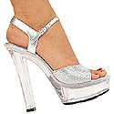 "Sugar-510" 5 1/2" Square Heel Sandal