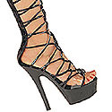 "Kiss-258" 6" Spike Heel Sandal