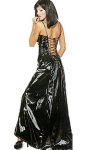Vinyl Lace-Up Ball Gown